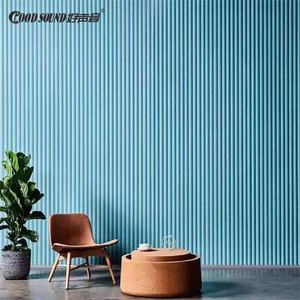 GoodSound décor intérieur d'appartement panneau mural revêtement de bois rond panneau cannelé/lien d'échantillon - Product Image 5