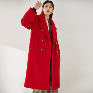 Abrigo de Cachemira Mongol de Invierno para Mujer, Abrigo Largo de Lana de Alpaca, Abrigo de Cachemira 100% Lana Hecho a Mano para Mujer - Product Image 5