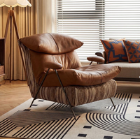 Fauteuil de détente simple en tissu avec structure en bois courbée, moderne, durable et écologique, pour salon, chambre et bureau à domicile