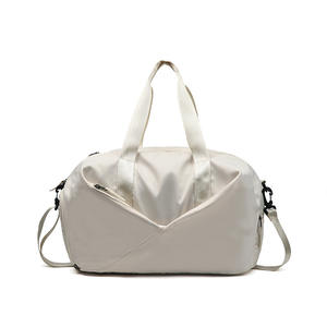 Bolsa de Viaje Beige Verde Menta 20-35L Resistente al Agua Unisex para Viajes de Ocio Color Sólido Primavera 2025 - Product Image 1