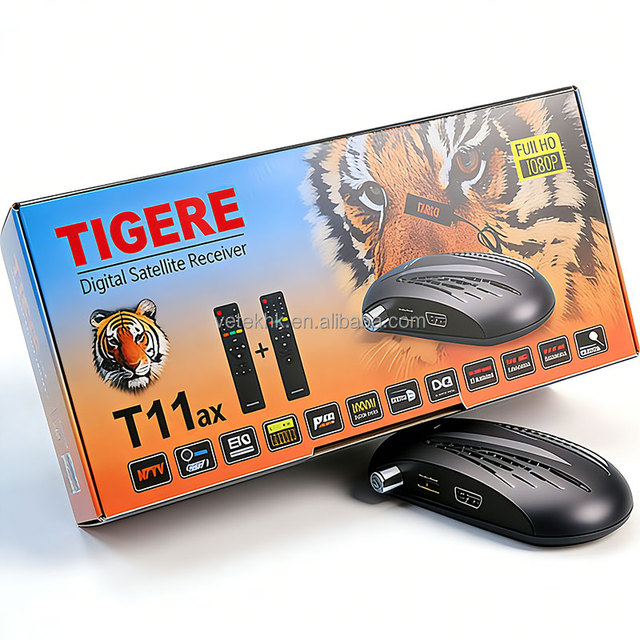 Tiger Max DVB S2 Satellite Receiver 1080P FTA USB WiFi Set Top Box