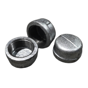 Accesorios de tubería de hierro maleable con cuentas galvanizadas por inmersión en caliente, tamaño personalizado, 1/2 ''-4'', tapa redonda - Product Image 4