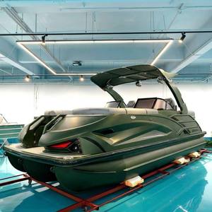 2027 Kinocean Wholesale Price Luxury Pontoon Boat 12 Person Sport Yacht with Lounge Seats Sport Arch for USA Australia - Product Image 3