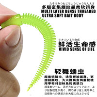 TG 6cm 3.1g 8cm 4.1g Leurre souple en plastique pour la pêche au bar, flottant en TPR, type ver, leurre artificiel nageur