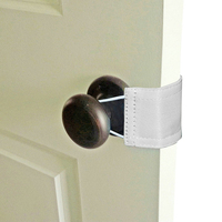 Le loquet de noeud de porte de bébé solide et épais couvre le coussin pour réduire le bruit plus proche 3 pièces silencieux de brouilleur de porte avec sangle élastique solide