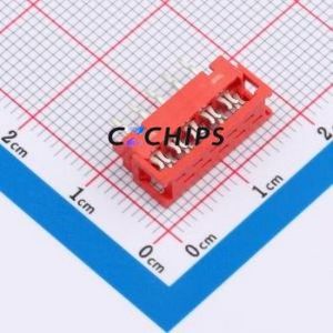 1-215570-0 Micro-Match Connector Through hole Connector Board-to-Board Pin Header (with Wire Lug) 10P 2x5P Through Hole - Product Image 1