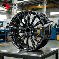 Jantes multi-branches noires polies sur mesure de 18/19/20/21/22 pouces 5x112 5x120 6x139.7 pour BMW/Audi/Tesla/Camion