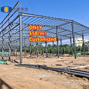 CGCH Heavy duty steel structure building warehouse workshop metal shed warehouse workshop with fire protection function