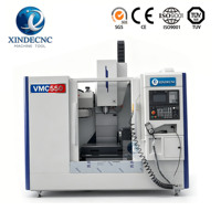 Centre d'usinage vertical haute précision VMC550 à 4 axes, broche BT40, système CNC FANUC, changeur d'outils automatique, fraiseuse