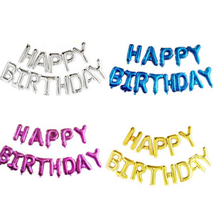 Ballons colorés en feuille d'aluminium 10 pièces, 16 pouces, décoration de fête, ballons couleur <span class=keywords><strong>Pastel</strong></span> multicolores à lettres, joyeux anniversaire - Product Image 3