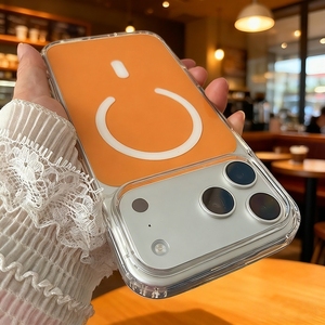 Coque de téléphone magnétique couleur originale antichoc en TPU acrylique transparent pour iPhone 17 Air 16 15 14 Pro Max - Product Image 2