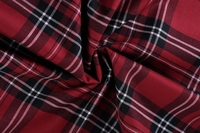 Tissu de chemise respirant en fibre de bambou extensible et rafraîchissant, teint en fil à carreaux, personnalisé pour chemises homme
