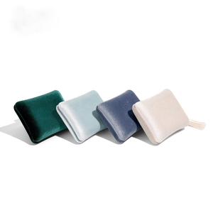 Velvet Ring <b>Boxes</b> Wholesale With Tassel Detail Soft Plush Velvet Material For Engagement Ring Wedding Band <b>Storage</b> Packaging - Product Image 3