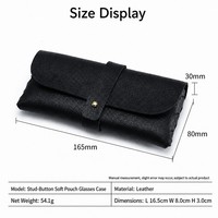 Estuche para Gafas de Sol Directo de Fábrica, Funda de Cuero con Botón a Presión, Tejido Intrecciato, Logotipo Personalizado