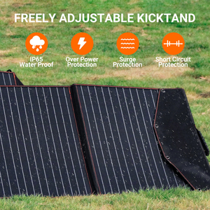 Generador de Energía para Acampar al Aire Libre, Estación de Energía Portátil, Paneles Solares Monocristalinos de 220w, Flexibles y Plegables, Celdas de 24v - Product Image 4