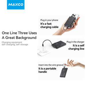 <span class=keywords><strong>Maxco</strong></span> New Trending Explore Series 10000mAh Magnetic Fast Charging Power Bank Chargeur sans fil pour téléphones intelligents - Product Image 3