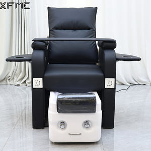 Moderne Nagelsalon Apparatuur Zwart Lederen Elektrische <span class=keywords><strong>Pedicure</strong></span> Stoelen Professionele Pipeless <span class=keywords><strong>Pedicure</strong></span> En Manicure Voetwassing Stoel - Product Image 4