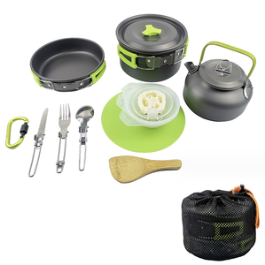 SOLO野生韩版不锈钢野营炊具不粘金厨房野营炊具 - Product Image 6