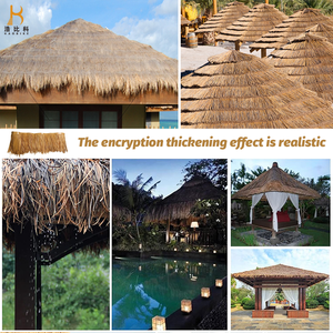 Trang Trí Ngoài Trời Nhân Tạo Thatch Cuộn Tổng Hợp Rơm Mái Thatch Mái Tổng Hợp Palm Thatch Mái - Product Image 6
