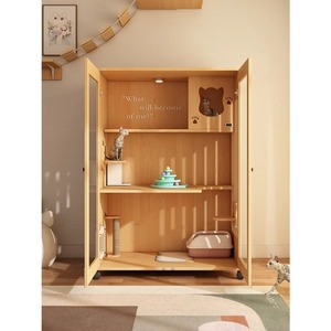 Villa pour <span class=keywords><strong>chat</strong></span> en bois, grande cage intérieure pour <span class=keywords><strong>chat</strong></span>, armoire spacieuse à trois niveaux pour <span class=keywords><strong>chat</strong></span> pour la maison - Product Image 1