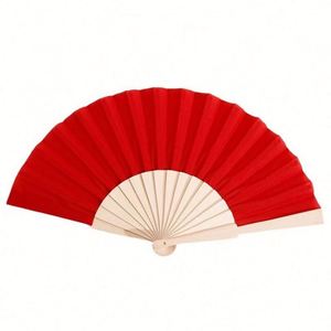 Wholesale Manual Engraved Wooden Fabric Hand Foldable Painting Fans for Home Decoration Business Souvenirs <b>Gifts</b> - Product Image 5