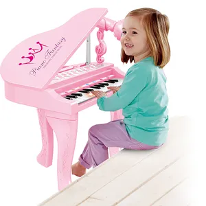 Nuevos productos Niños Piano Teclado Juguetes musicales Instrumento musical educativo Juguete Piano con micrófono juguetes para niños