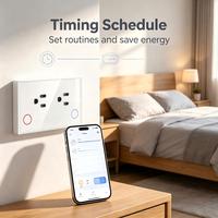 Prise intelligente UBARO US Standard 15A Tuya Zigbee avec mesure de la consommation et minuterie à distance via application, compatible Google Assistant et Alexa Voice