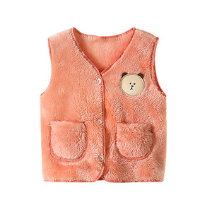 Chaleco Infantil al por Mayor, Grueso, Otoño Invierno 2020, Chaleco de Terciopelo de Doble Cara para Niños, Chaqueta Infantil - Product Image 1