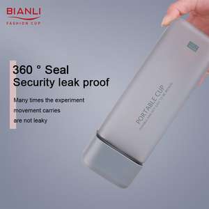 Botellas de Plástico Reutilizables Ecológicas al por Mayor, Cuadradas, para Viajes y Deportes, con Cuerda, Personalizables - Product Image 5