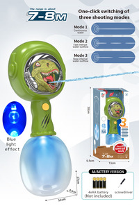 Pistola de Agua Eléctrica con Forma de Animal, Juguete de Exterior, Pistola de Agua Inteligente con Forma de Dinosaurio y Luz Azul, Juguete de Moda - Product Image 5