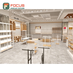 Commercial Store Interior Mixed Material Display Counter Vendor Clothing Store - Product Image 5