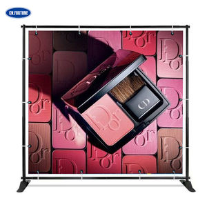 Parete del contesto della cabina della foto del fondo del tessuto di tensione portatile di mostra promozionale di prezzi franco fabbrica - Product Image 1