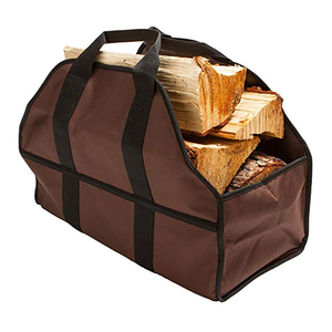 Grande resistente all'acqua legna da ardere caricati borsa del camino Tole Bag con manico morbido per camino e pozzo del fuoco - Product Image 1