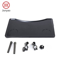 Accessoires de planche à repas pour fauteuil roulant noir ABS démontage réglable Table à manger soins plateau de vaisselle en plastique médical