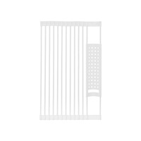 Étagère de cuisine en fer, égouttoir à vaisselle enroulable, organisateur de rangement pour assiettes sous l'évier de cuisine
