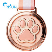 Médaille personnalisée gravable pour animaux de compagnie (chien, chat, animaux sauvages) avec empreinte de patte