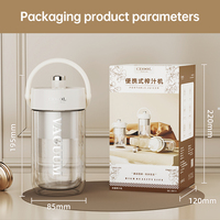 Premium BPA-vrije USB draagbare persoonlijke blenderbeker 330ml glazen fles verse sapcentrifuge min fruit Vitamer blender mixer voor smoothies