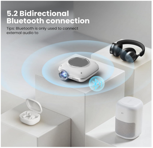 Mini Xách Tay Máy Chiếu HD 1080P Hỗ Trợ Pico Movie Beamer Để Xem Phim Hoạt Hình Tương Thích Với HDMI, <span class=keywords><strong>USB</strong></span>, TV Stick, Máy Tính Xách Tay - Product Image 4