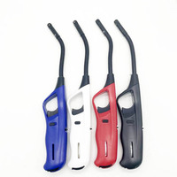 Briquet de bonne qualité personnalisé recharge de gaz butane tuyau flexible assembler couleurs longue bougie briquet en plastique Cakmak