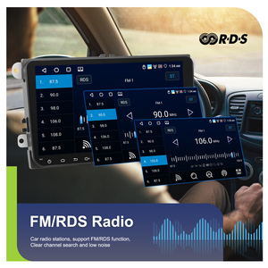 Autoradio Android Podofo <span class=keywords><strong>Double</strong></span> <span class=keywords><strong>Din</strong></span> 4+64G 9 pouces avec CarPlay sans fil, Android Auto, GPS, Wifi, FM, RDS pour VW/Passat/<span class=keywords><strong>Golf</strong></span>/MK5/MK6/Jetta OEM - Product Image 4