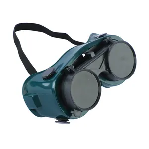 Pvc Safety Goggles Round Lens Welding Glass For Industrial Electric