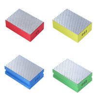 Disques de ponçage en céramique, 10 pièces, polissage avec diamant, bloc de meulage abrasif, pierre, marbre, papier de ponçage