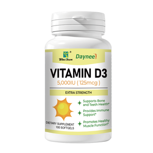 Wins Town Softgel Cápsulas Vitamina D3 + K2 D3 Suplemento alimenticio para adultos 100 Cápsulas - Product Image 1