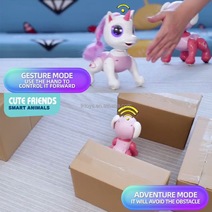 LK Controle Remoto Robô Toy Puppy com Luz Som Interativo <span class=keywords><strong>M</strong></span>ão Movimento Gestos STEM Toy <span class=keywords><strong>Program</strong></span> Treats Dançando e Andando - Product Image 2