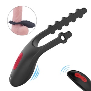 Cincin Getar Penis Pria untuk Menunda Ejakulasi dengan Remote Control untuk Stimulasi Seks Dewasa - Product Image 1