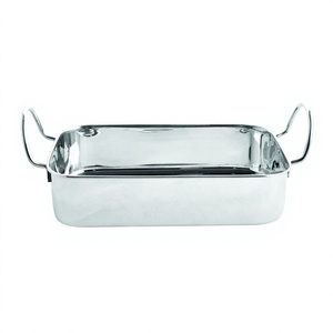 Mini Silver Color Honeycomb Design Stainless Steel Cookware <b>Set</b> Non-Stick Rectangular <b>Serving</b> <b>Dish</b> Frypan for Kitchen Oven Stove - Product Image 1