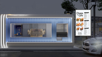 Boîte à lumière LED, tableau de Menu suspendu au mur, affichage du Menu LED