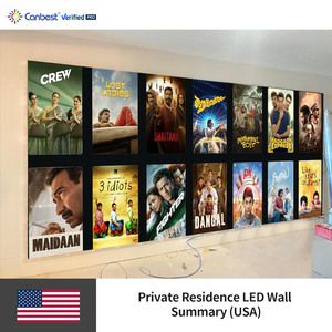 Canbest fiw p2.5 2.5mm 5120x2400mm 16.8x 7.87ft tư nhân cư trú trong nhà Màn hình hiển thị LED <span class=keywords><strong>Video</strong></span> tường tóm tắt trong USA - Product Image 4