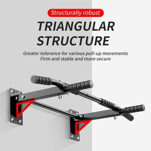 <span class=keywords><strong>Barre</strong></span> de traction murale durable pour salle de sport à domicile, fitness, logo OEM universel gratuit, réglable, métal, directement de l'usine - Product Image 4