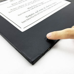 Menú Digital LED de Piel Sintética para Restaurante, Menú de Mesa LED de Una Sola Página, Fabricante de Menús LED para Restaurantes - Product Image 2